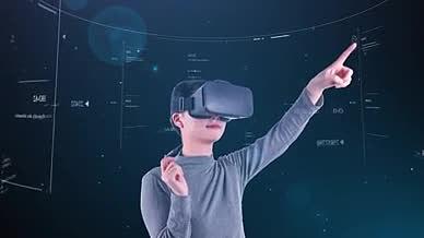 VR智能眼镜虚拟现实体验模板1视频的预览图